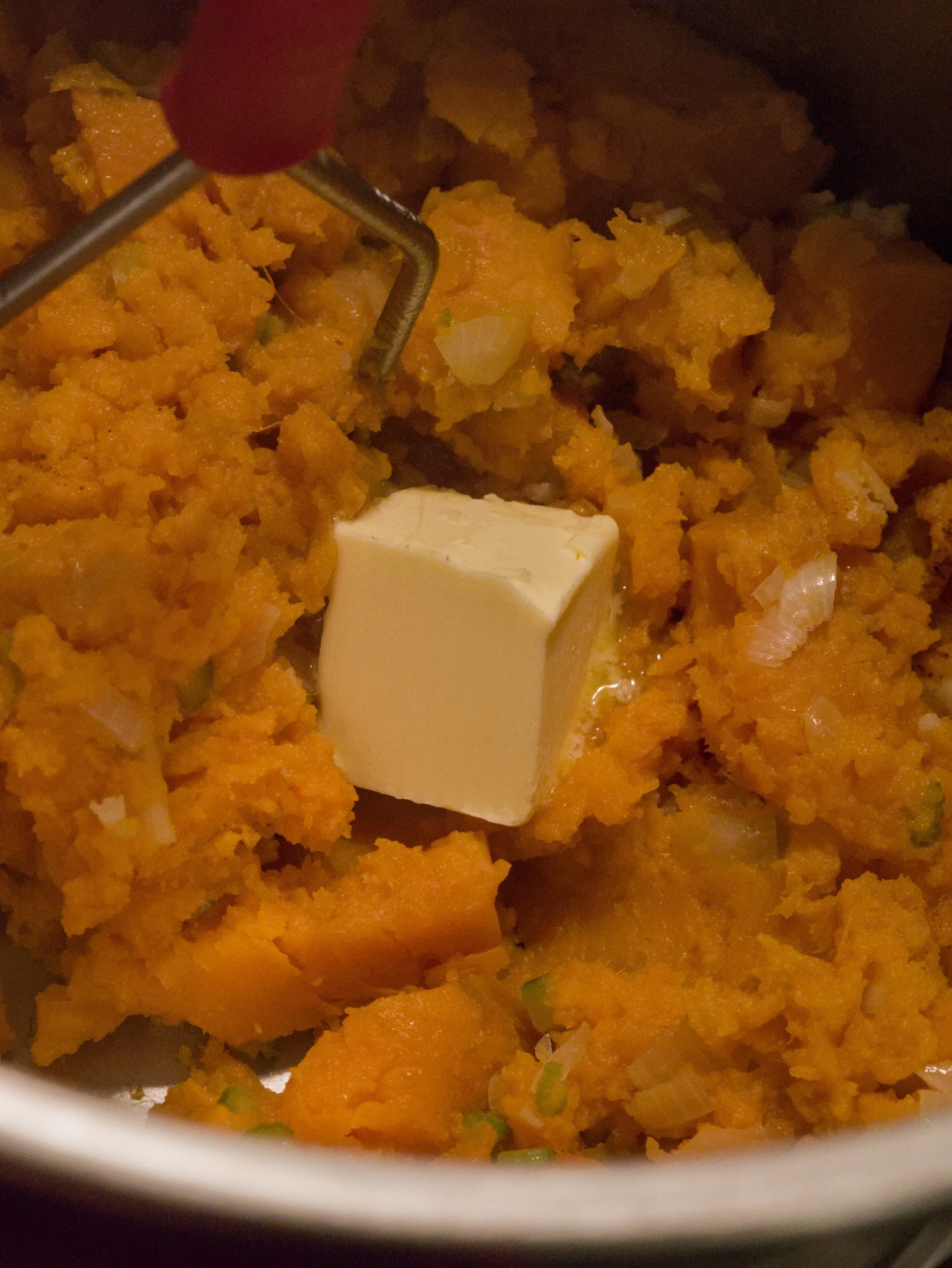 Beurre qui fond dans la purée