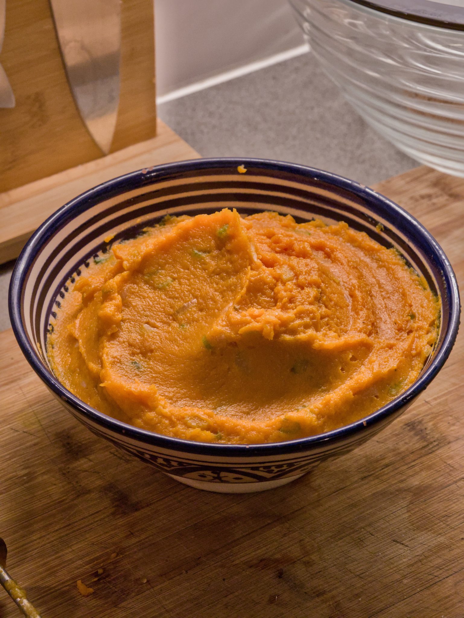 La purée prête à être servie