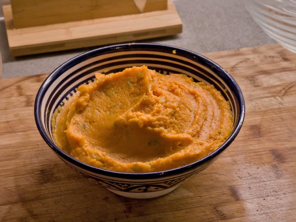 Purée de patate douce
